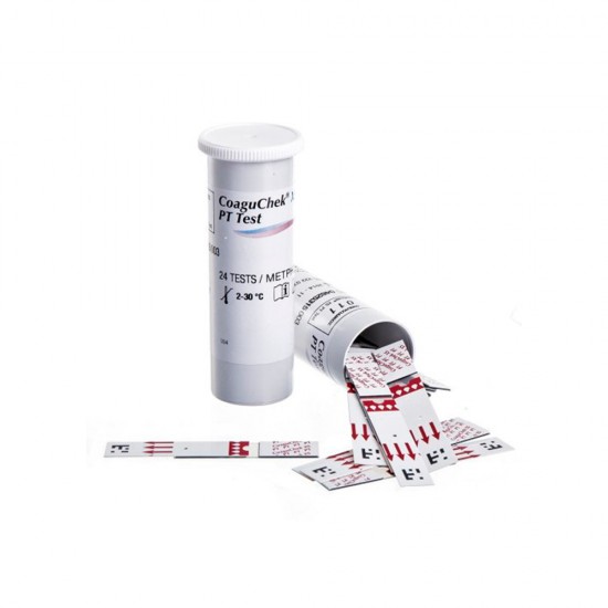 CoaguChek XS PT Test Strips - 24 Tiras